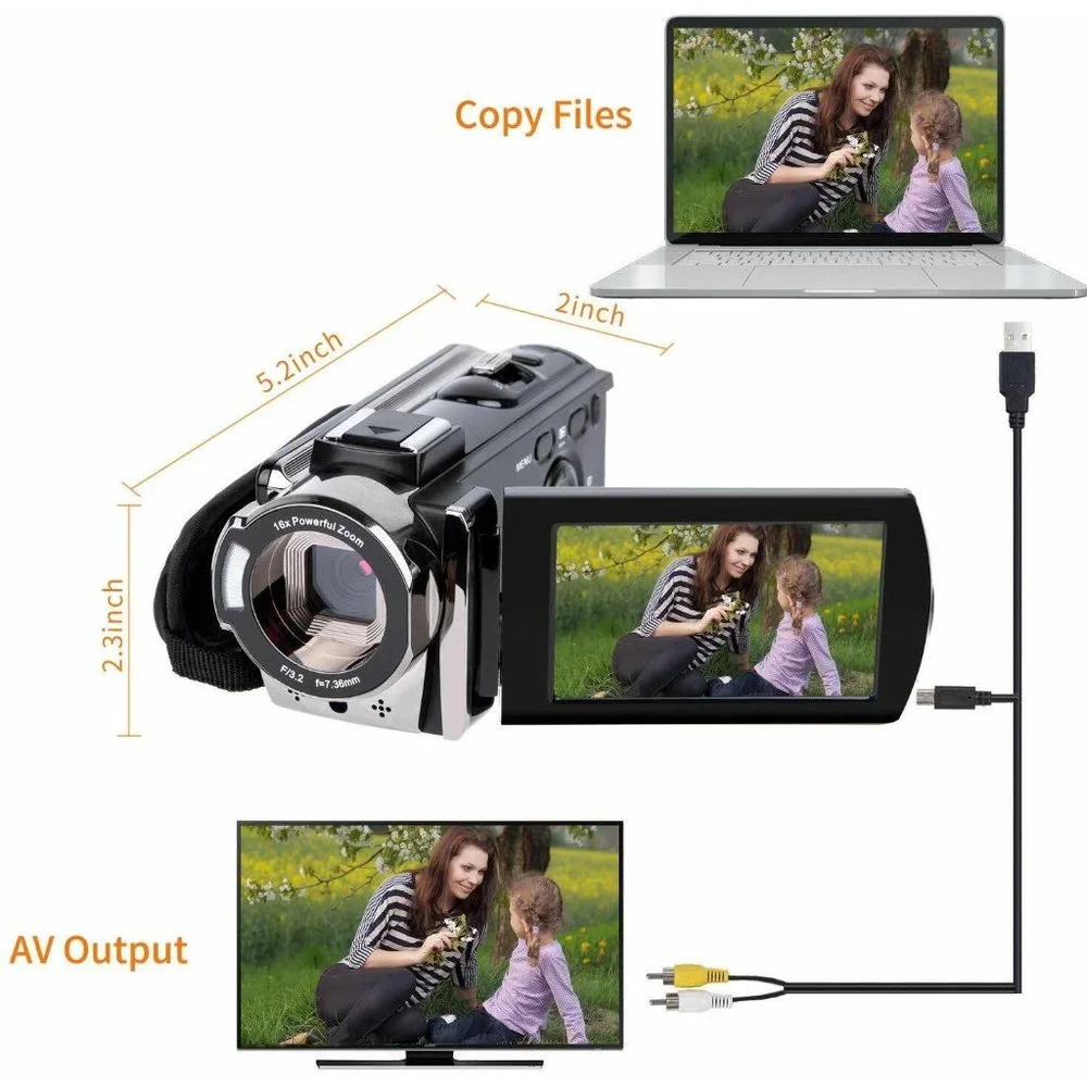 HDV-604S HD Digital Video Camera Full HD 1080P